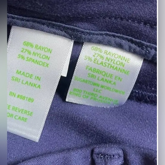 NWT Lilly Pulitzer Kelly High Rise Skinny Pant True Navy Size 8 #005166 - Picture 5 of 6